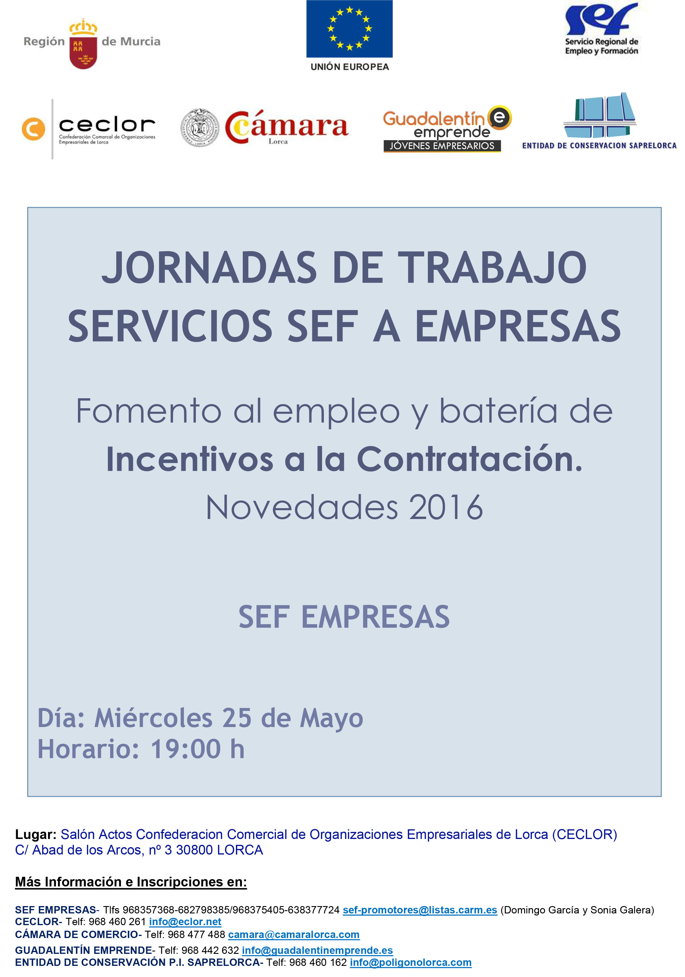 Jornada Fomento empleo e Incentivos contratación